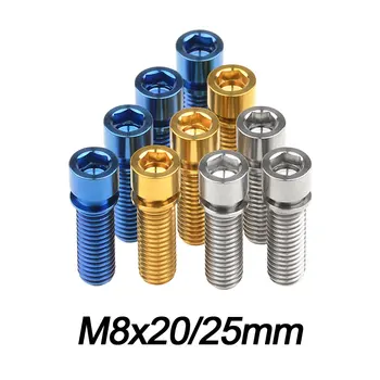 

Xingxi M8x20 25mm Cycling Titanium Ti Allen Stigma Head bolt for BMX Stem Bike Screws Bicycle Stem Bolts