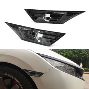 

2Pcs Car Led Side Marker Lights Fender Signal Lights Scratch Resistant Lens Indicator For Honda Civic 10TH 2016-2018 Accessories