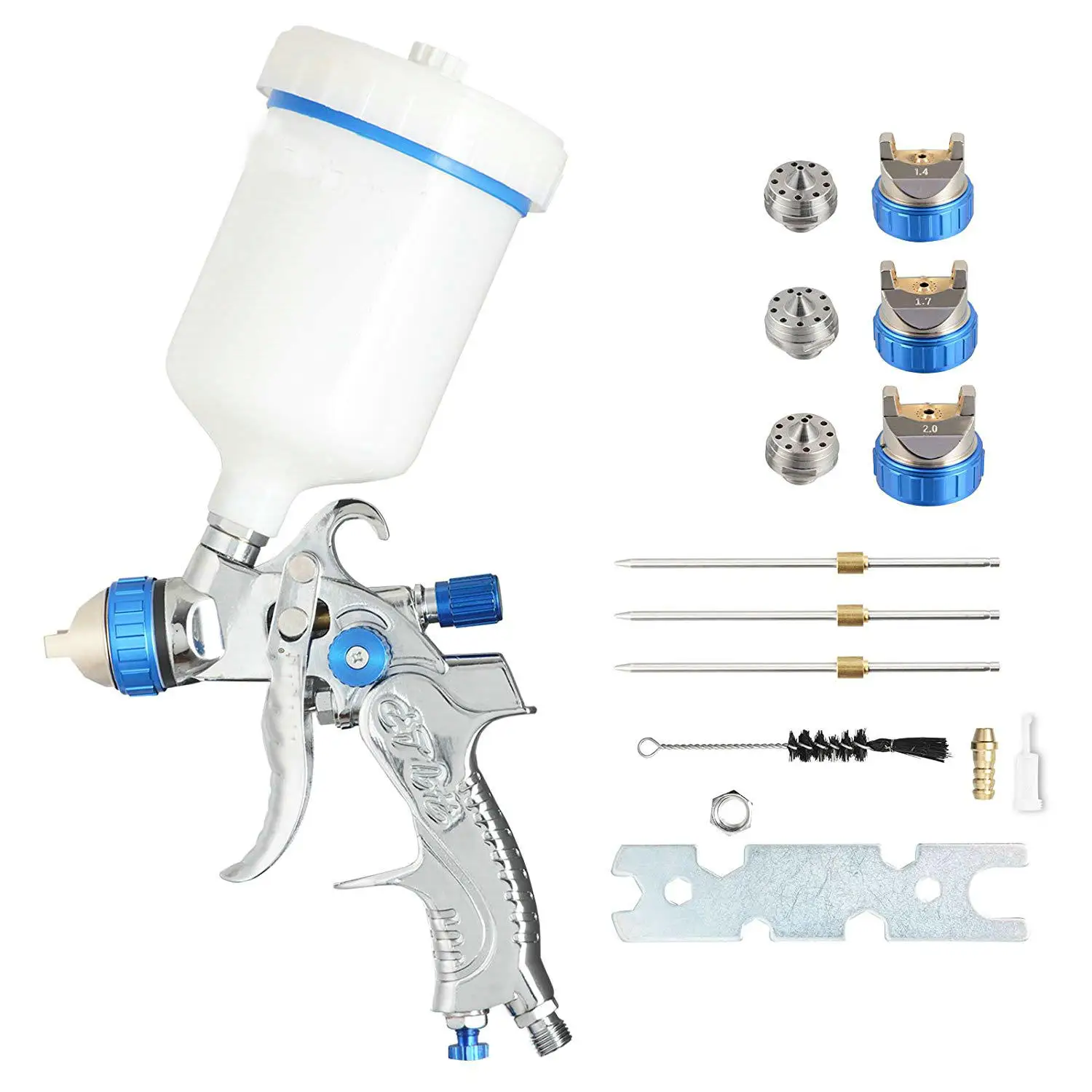 2008 пистолет-распылитель 1,4 1,7 2,0 мм Насадка Электроинструмент HVLP набор пульверизаторов