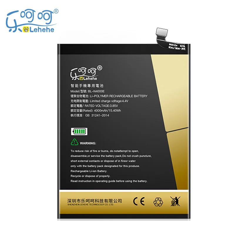 Новый LEHEHE BL N4000E Аккумулятор для GIONEE M7/M7L высококачественный смартфон Батареи заменяемые 4000mAh с инструментами