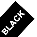 white on black