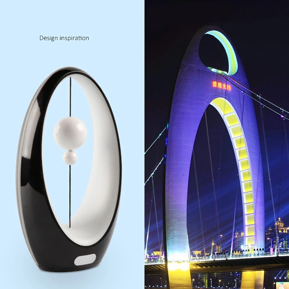 Лампа с магнитными шариками, USB, светильник в виде Луны, прикроватная ...