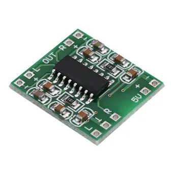 

PAM8403 Super Mini Digital Amplifier Board 5V Power Amplifier Board Efficient with Switch Potentiometer USB Supply Power