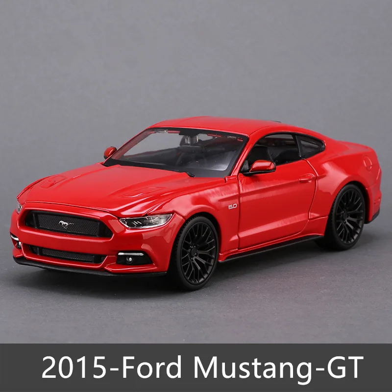 Maisto 1:24 Ford Mustang GT Roadster имитация сплава Модель автомобиля Моделирование Украшение автомобиля коллекция Подарочная игрушка - Цвет: 2015-GT