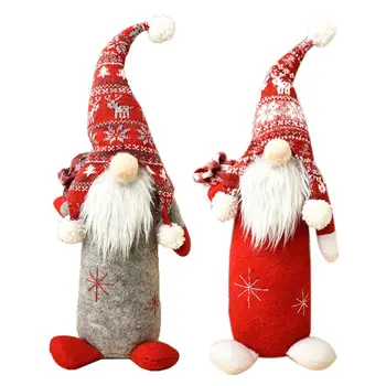 

Handmade Gnome Swedish Tomte Christmas Elf Shop Window Decoration Doll Toy Ornaments Thanks Giving Day Gifts