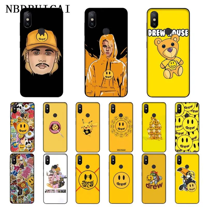 NBDRUICAI бренд Drew House Джастин Бибер силиконовый чехол для телефона Xiaomi 8 9 se 5X Redmi 6pro 6A