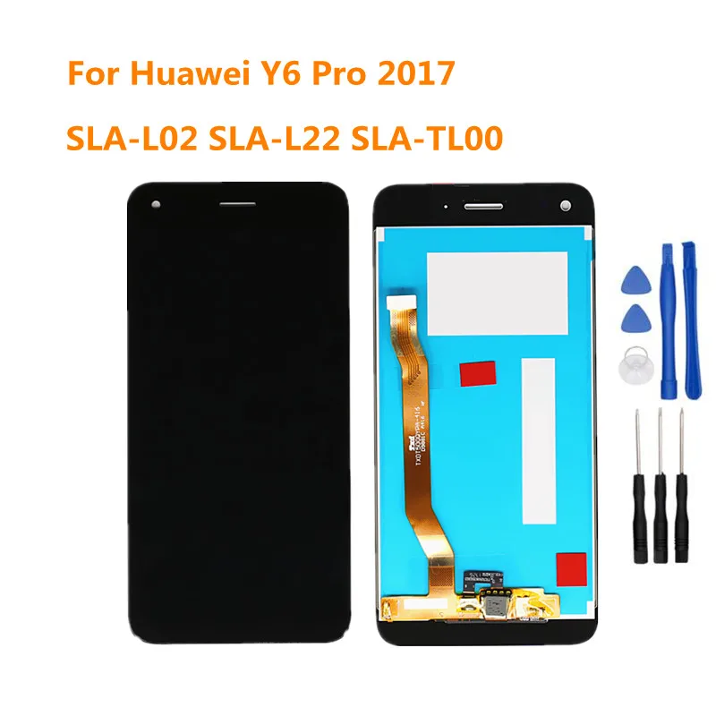 

5.0'' New For Huawei Y6 Pro 2017 SLA-L02 SLA-L22 SLA-TL00 Full LCD DIsplay Touch Screen Digitizer Assembly replacement + Frame