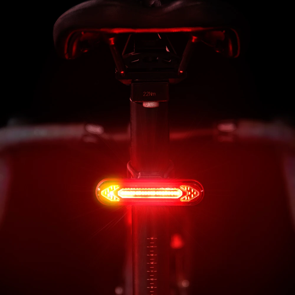 Cycling Bicycle Bike Tail RearLight Flashing Turn Signal Waterproof Rechargeable 