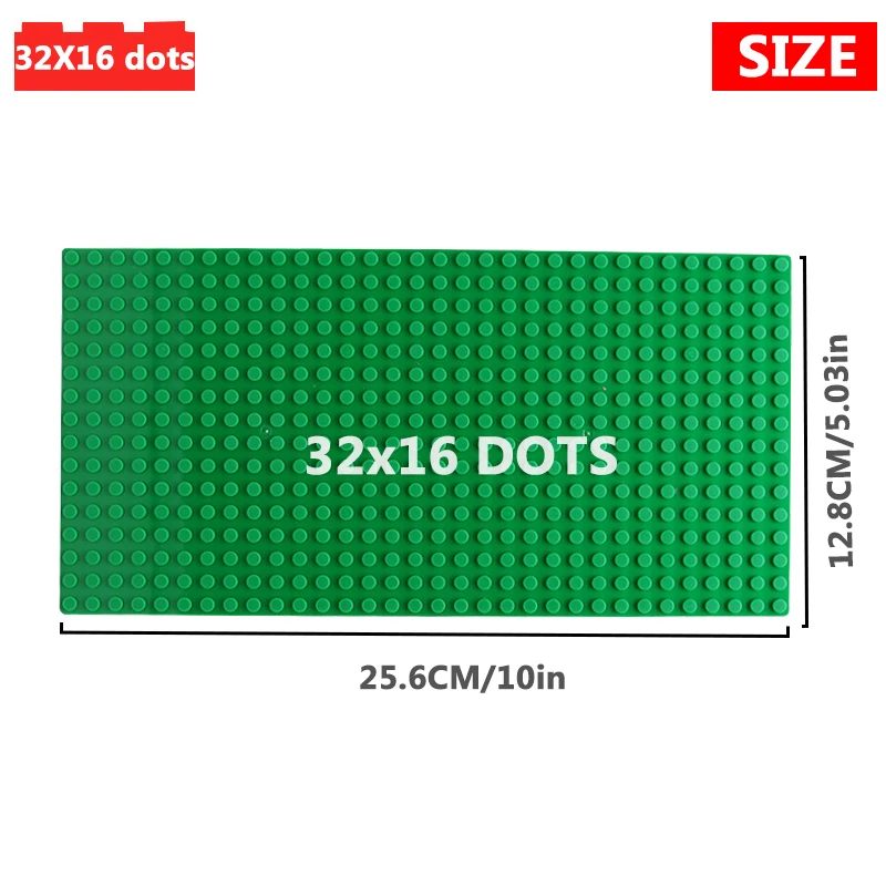 6pcs 32x32 32x16 Dots Classic Building Blocks Base Plate MOC DIY