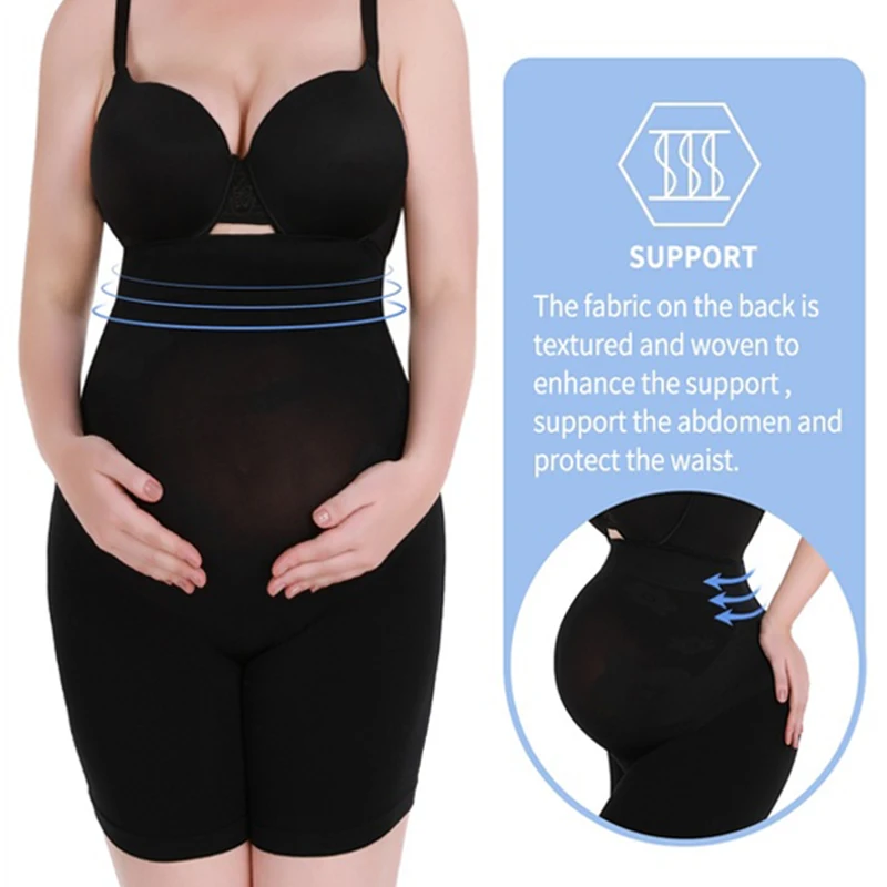 Cheap Maternity Clothes Shapewear Pregnant Woman Shorts Under Dress  Pregnancy Belly Support Panty Shaper
