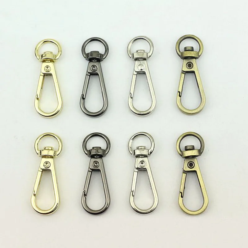 

50Pcs 9mm O Ring Metal Hanger Buckles Lobster Clasp Swivel Trigger Clips Snap Hook for Bags Strap Leather Craft DIY Accessories