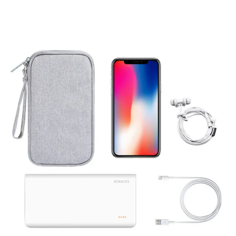 Protective Travel Power Bank Case, Protable External Charger Battery Power Bank Storage bag for 20000mAh Romoss Charger