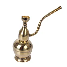 1 шт. Многофункциональный медный латунный фильтр для курительной трубки держатель для сигарет золотой мини кальян наргиле