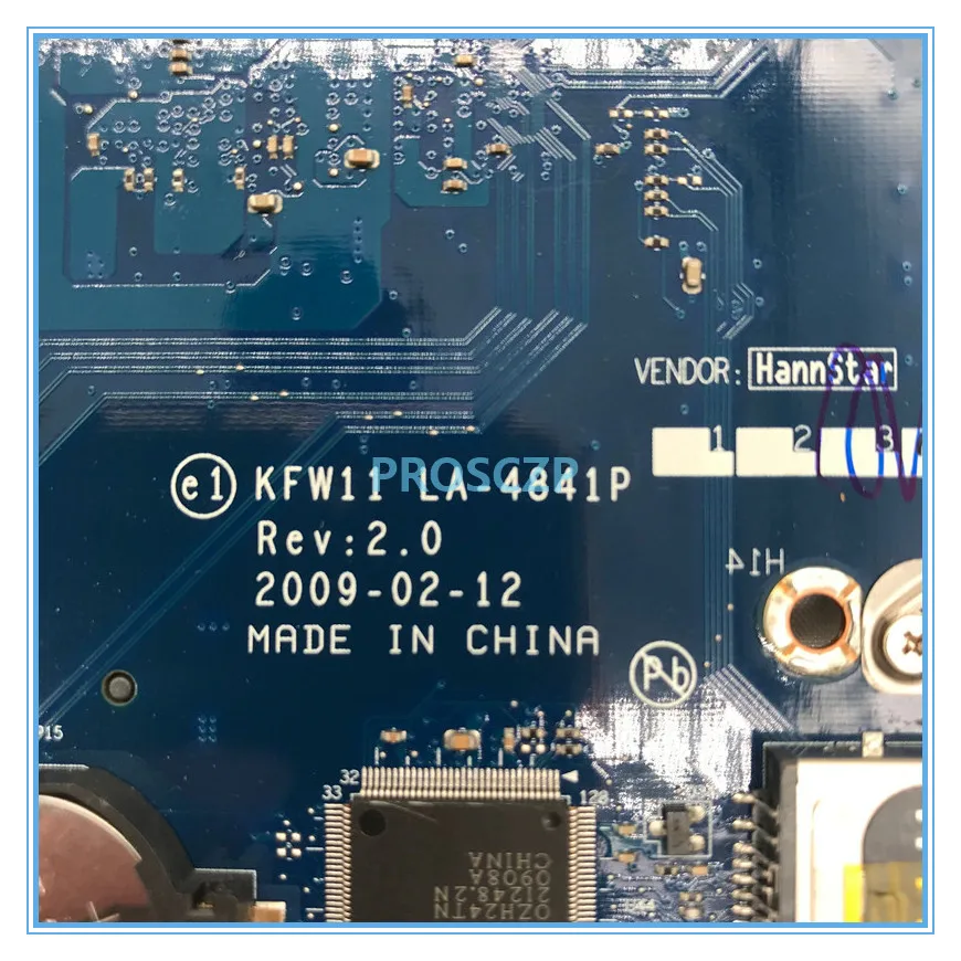 Высокое качество 1427 Материнская плата ноутбука CN-07973X 07973X 7973X KFW11 LA-4841P PM45 DDR3 совместимость