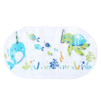 

1pcs Non Slip Baby Bath Mat Non Slip Cartoon Animal Durable Mildew Mold Resistant PVC Cute Bath Mat for Baby Kids A20