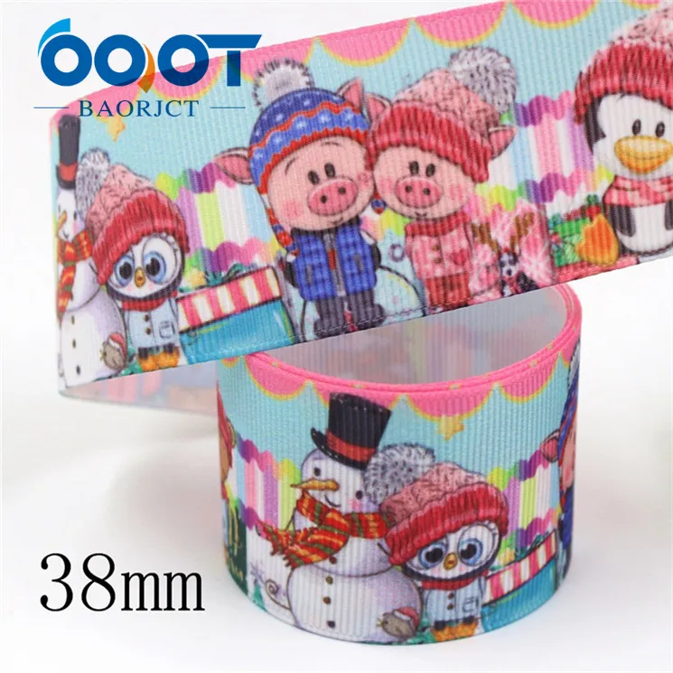 I-19809-1865 OOOT BAORJCT I-19809-1862, 38 мм 10 ярдов мультфильм термотрансферные печатные корсажные ленты, ленты ремесла, лук крышка DIY аксессуары - Цвет: I-19809-1865