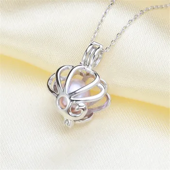 

Retro Style Metal 925 Sterling Silver Plating Karat Gold Tone Bail Connector Pearl Bead Caps Diy Pearl Jewelry Accessories