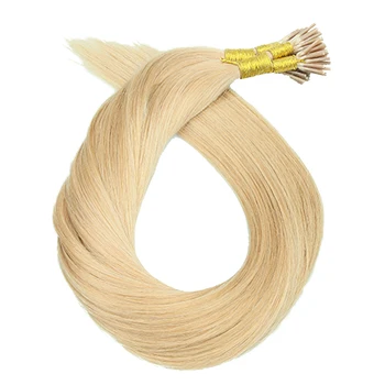 

Toysww I Tip Human Hair Extensions Machine Remy Human Hair Pre Bonded Capsule Straight Bonding Stick Hair 14"-24" 1g/p