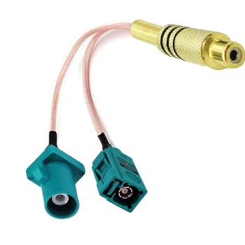 

10pcs RG316 Cable RCA Female to Fakra Z Female and Male Connector RF Antenna Y Splitter Pigtail Cable 15/20/30/50cm /1m