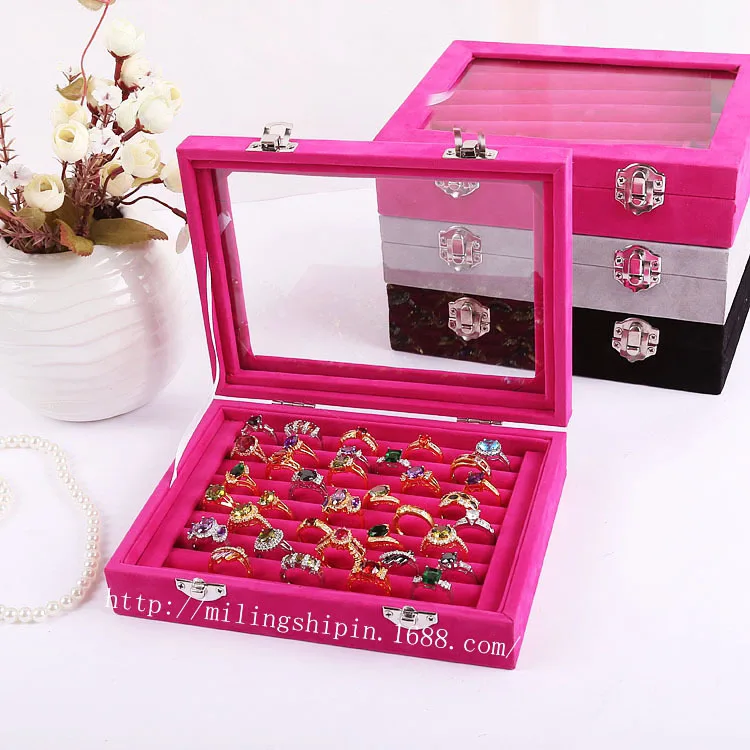 

Manufacturers Direct Selling Small with Lid Ring Jewelry Box Jewlery Box Accessories Storage Box er ding he Ring Box