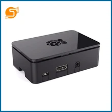 S ROBOT Official original raspberry pi 3b+ case raspberry pi 3 accessories Black Protective Case  RPI159