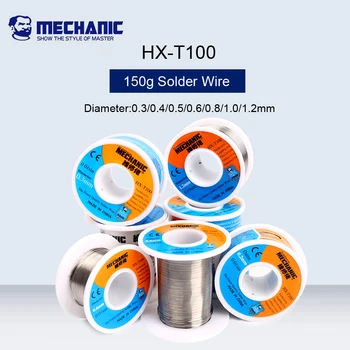 

MECHANIC 150g Low Meltingl Point Solder Wire Rosin Core Soldering Flux 0.3/0.4/0.5/0.6/0.8/1.0/1.2mm sn63%pb37% For BGA Welding