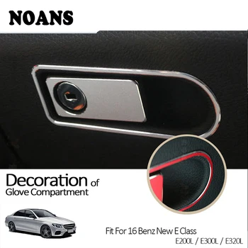 

Aluminum 1pc Car Styling Co-Pilot Gloves Storage Boxes Handle Frames Trims Stickers For Mercedes Benz W213 E Class Accessories
