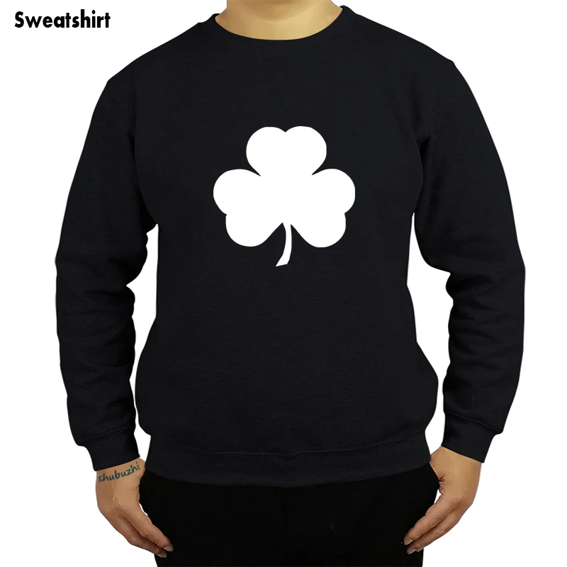 Shamrock ирландская Ирландия День Святого Патрика счастливый Шарм Айра горшок Золотая мужская толстовка с круглым вырезом Осень Зима хлопок Толстовка sbz8210