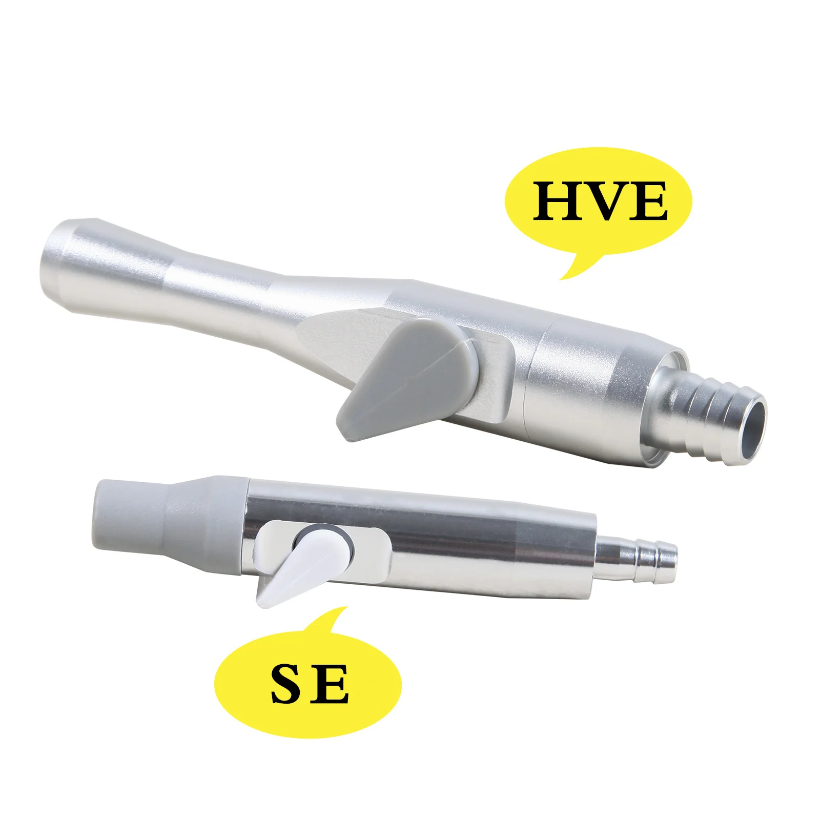 

360°Swivel & Quick Disconnect Dental Saliva Ejector Suction Valves SE/HVE Strong&Weak Tip Adaptor for cleaning