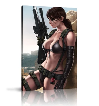 

HD Print Anime Game Posters Oil Painting Home Decor Wall Art on Canvas Quiet Metal Gear Canvas Printings Canvas Wall Art