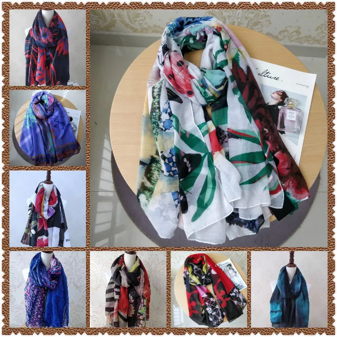 

D spain and the United States fashion scarf women printing color scarf big square designer head scarf Sell like hot cakes