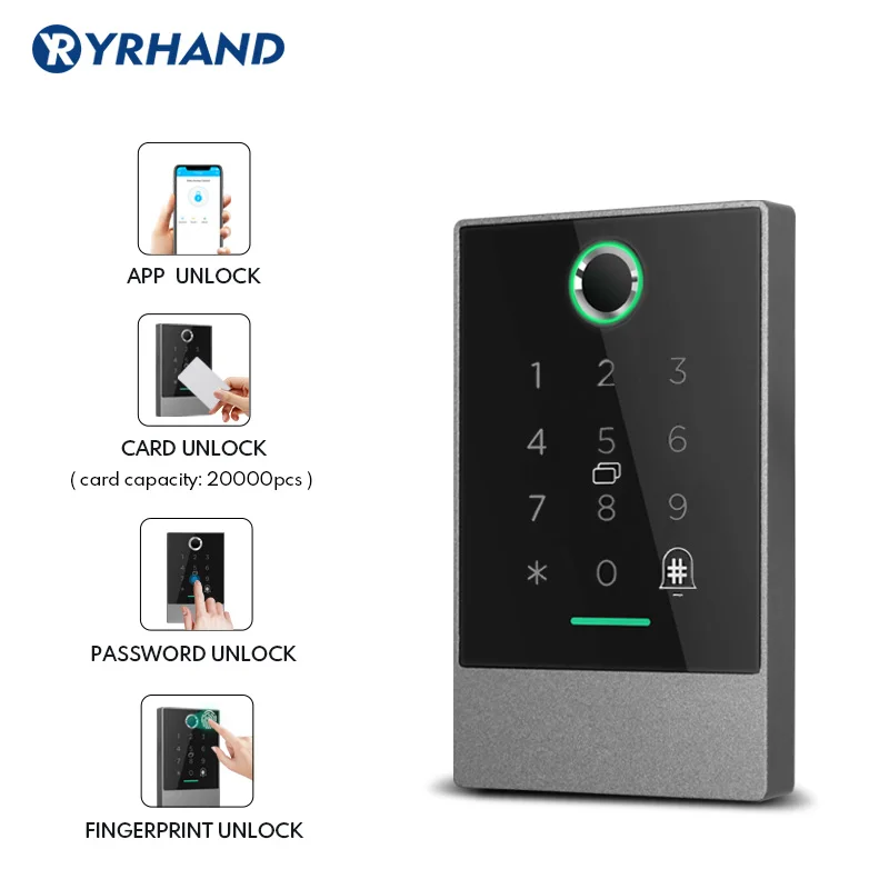 Устройство для считывания отпечатков пальцев Bluetooth управление через