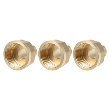 

uxcell Brass Threaded Pipe Fitting G1/2 Male x G1 Female Hex Bushing Adapter 36mm Length 3pcs