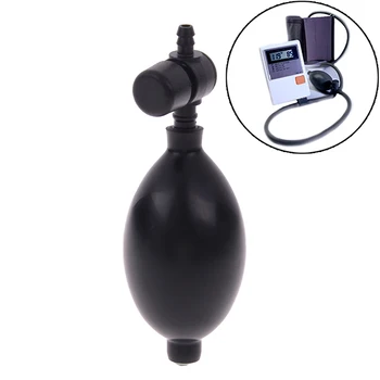 

Replacement Black Manual Air Pump Inflation Medical Sphygmomanometer Oximetro Mercury Blood Pressure Latex Ball Bulb Pump Valve