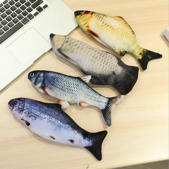 

Funny cat pet toy electric fish simulation fish jumping fish plush toy