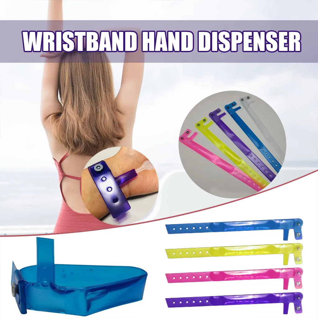 Hand Wash Gel Dispensing Portable Bracelet Wristband Dispenser 8ml Silicone + Bottle | Дом и сад
