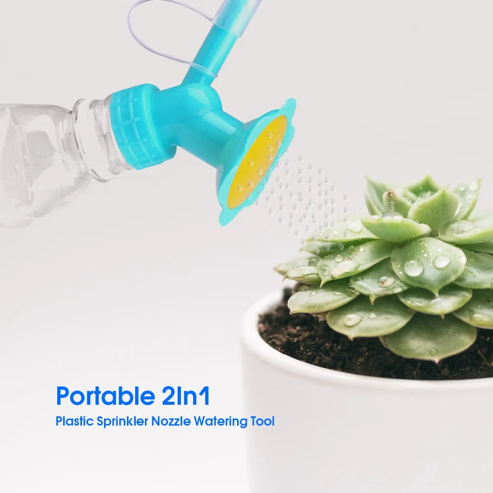 Портативный 2в1 пластиковый Спринклерный сопло поливочный инструмент бутылка поливочный Спринклерный бытовой поливочный аппарат для растений в горшках