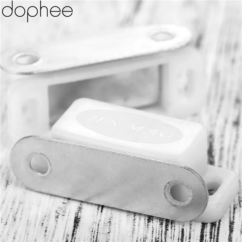Dophee 41*17 мм двери шкафа ящика Магнитный фиксатор Стопперы Магнитный шкаф ловит мебельная фурнитура с винтами 4 шт