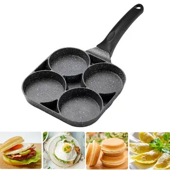 

Four-hole Frying Pot Thickened Omelet Pan Non-stick Egg Pancake Steak Pan Cooking Egg Ham Pans Breakfast Maker Cookware