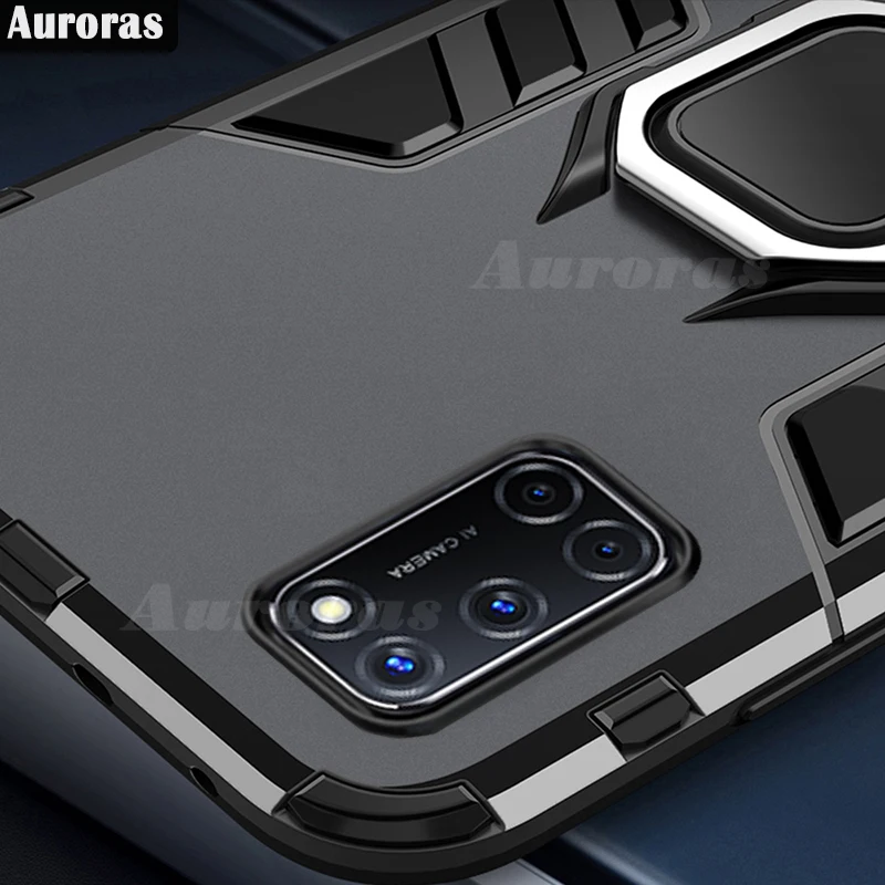 Чехол Auroras для OPPO A72 противоударный армированный чехол кольцо на палец магнитный