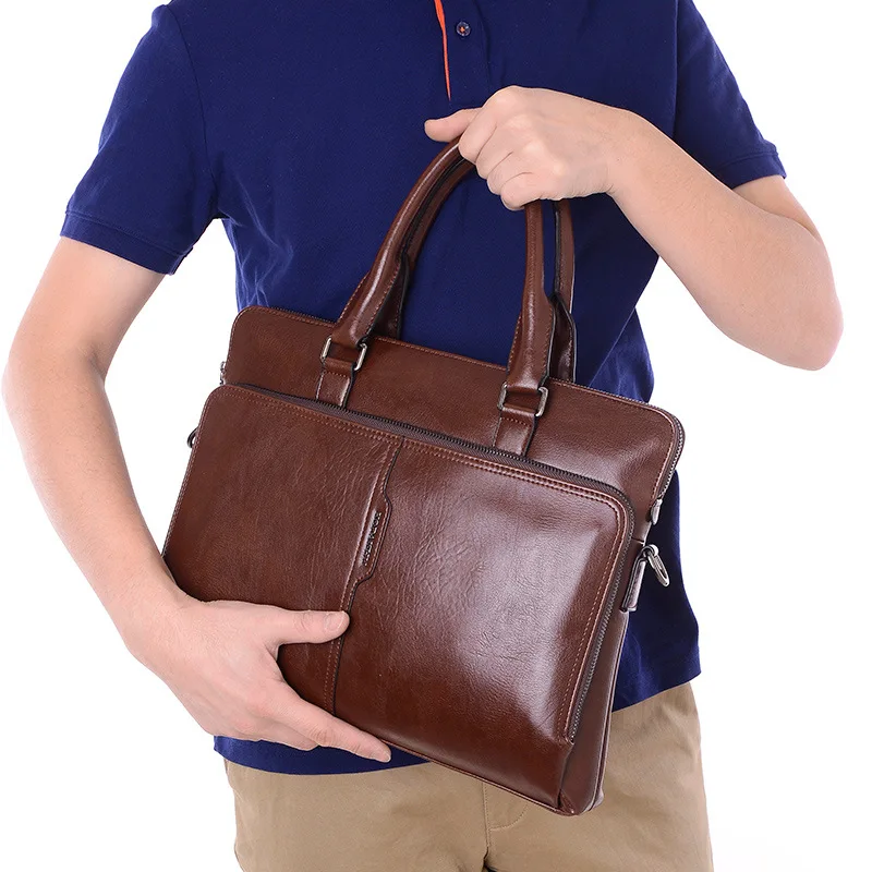 

Kuqidaishu Men's Bag Cross Business Casual Handbag Crossbody Bag Briefcase Support