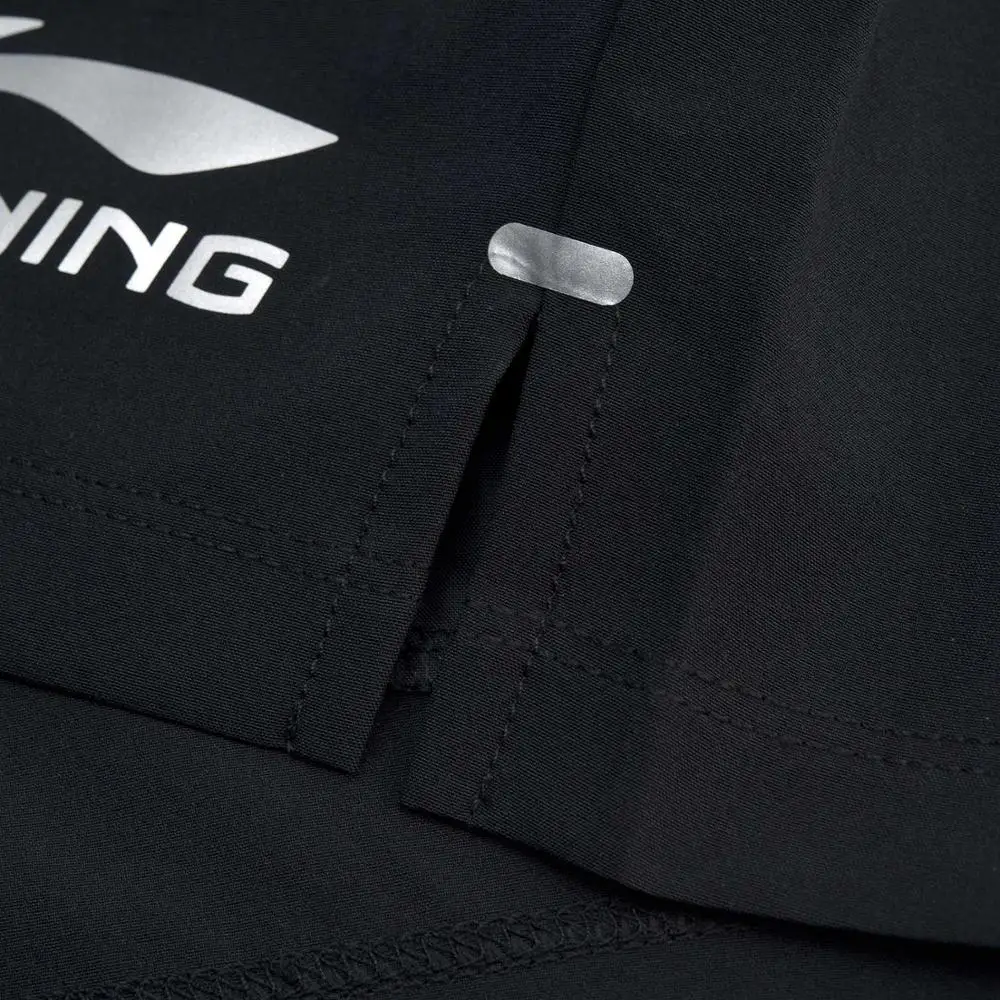 Женские шорты для соревнований Li Ning дышащие спортивные из 91.1% полиэстера с