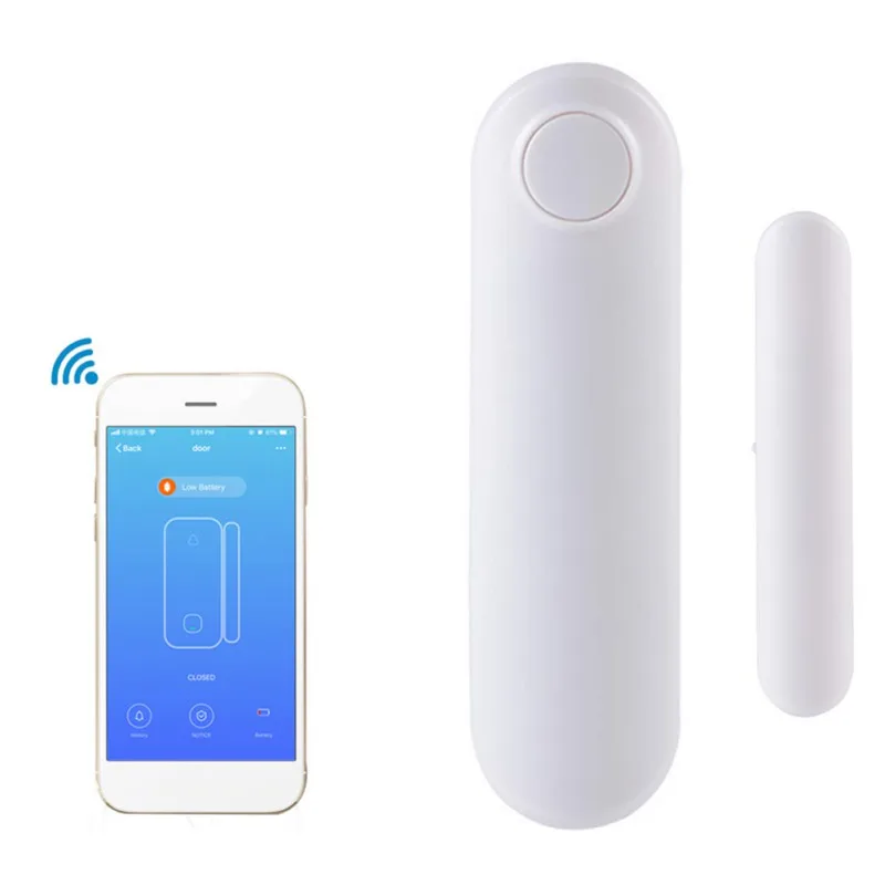 Wi-Fi умный датчик окна двери телефон приложение управление совместимость с Alexa Google Assistant перезаряжаемый без концентратора требуется