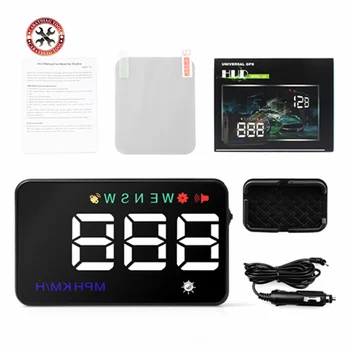 

Universal Car HUD GPS Speedometer Speedo Head Up Display A5 Digital Over Speed Alert Windshield Projetor Auto Navigation
