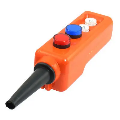

Red Blue LED Lamp Up-down Control Station Hoist Pushbutton Switch AC 220V