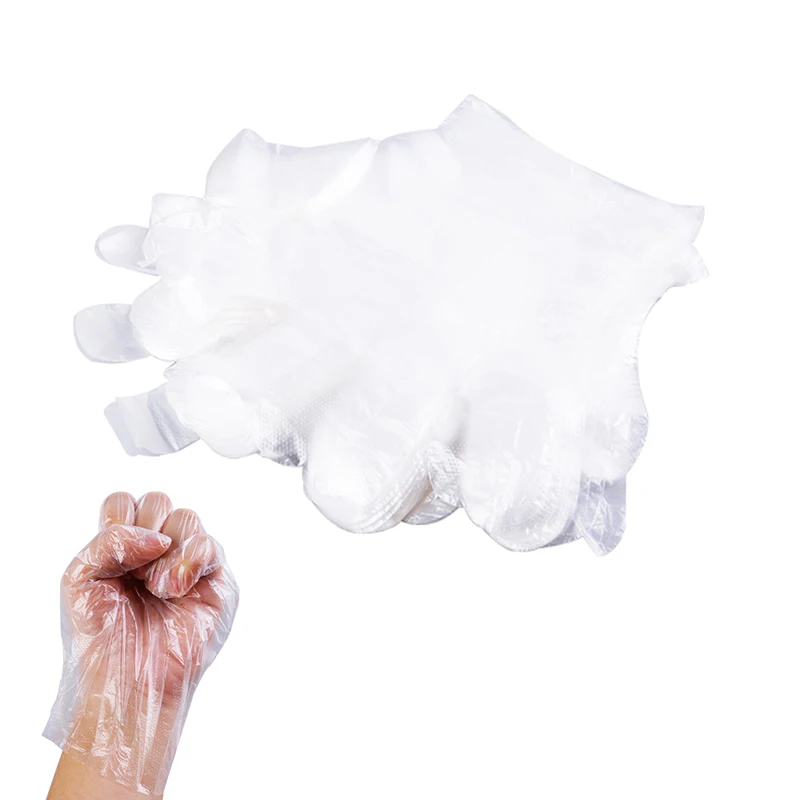 200PCS/Set Food Plastic Gloves Disposable Gloves Restaurant Kitchen BBQ Eco-friendly Cleaning Gloves Fruit Vegetable Gloves