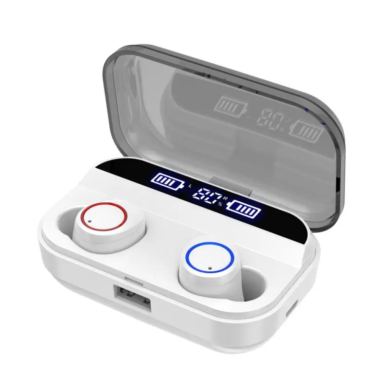 Bluetooth стерео наушники, беспроводные наушники X11 TWS, водонепроницаемые наушники, Смарт 3000 мАч, внешний аккумулятор, держатель для телефона, наушники-вкладыши - Цвет: Белый