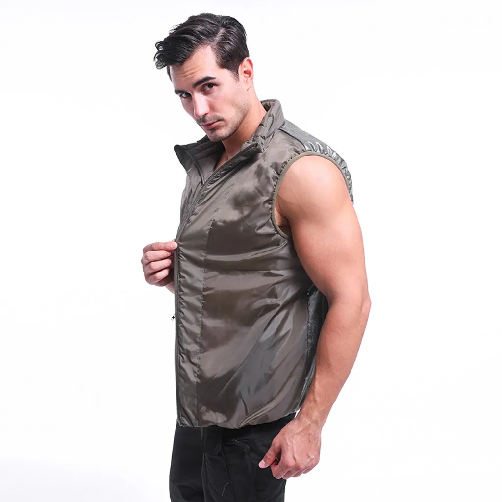 Chalecos para hombre, зимний жилет, мужской, умный, USB, теплый, пуховик, gilet homme erkek yelek kamizelka abrigos
