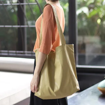 

Raged Sheep High Capacity Women Handbag Canvas Tote Bags Fashion Solid Color Environmental Ladies Shopping Bag Sac Cabas Femme