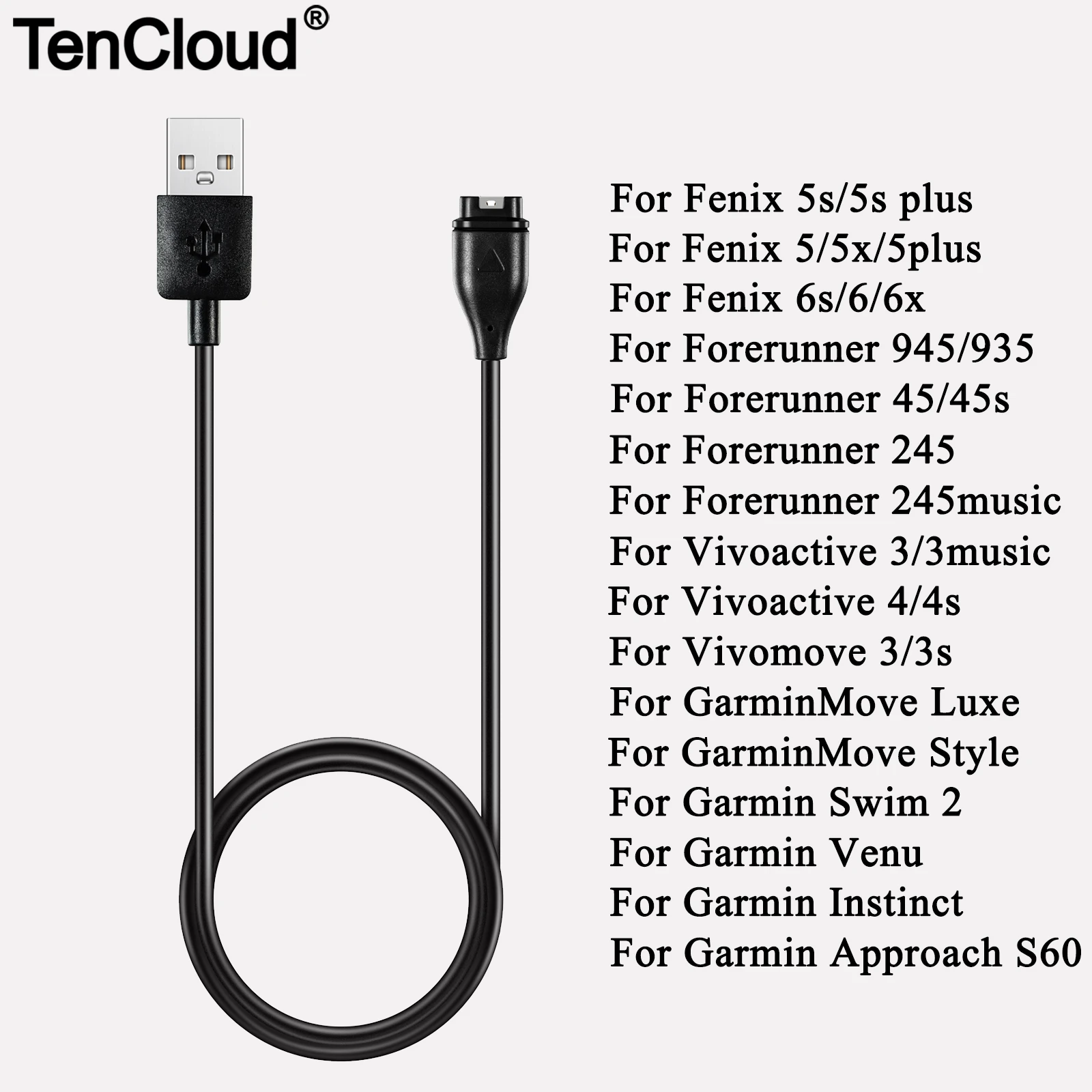 Opladen Kabel Voor Garmin Venu Sq 2 2S Forerunner 55/935/945 Lte Vivomove  3S Vivoactive 3/4/4 4s Oplader Voor Fenix 5/5S/5X 6/6S/6X|Smart  Accessories| - AliExpress